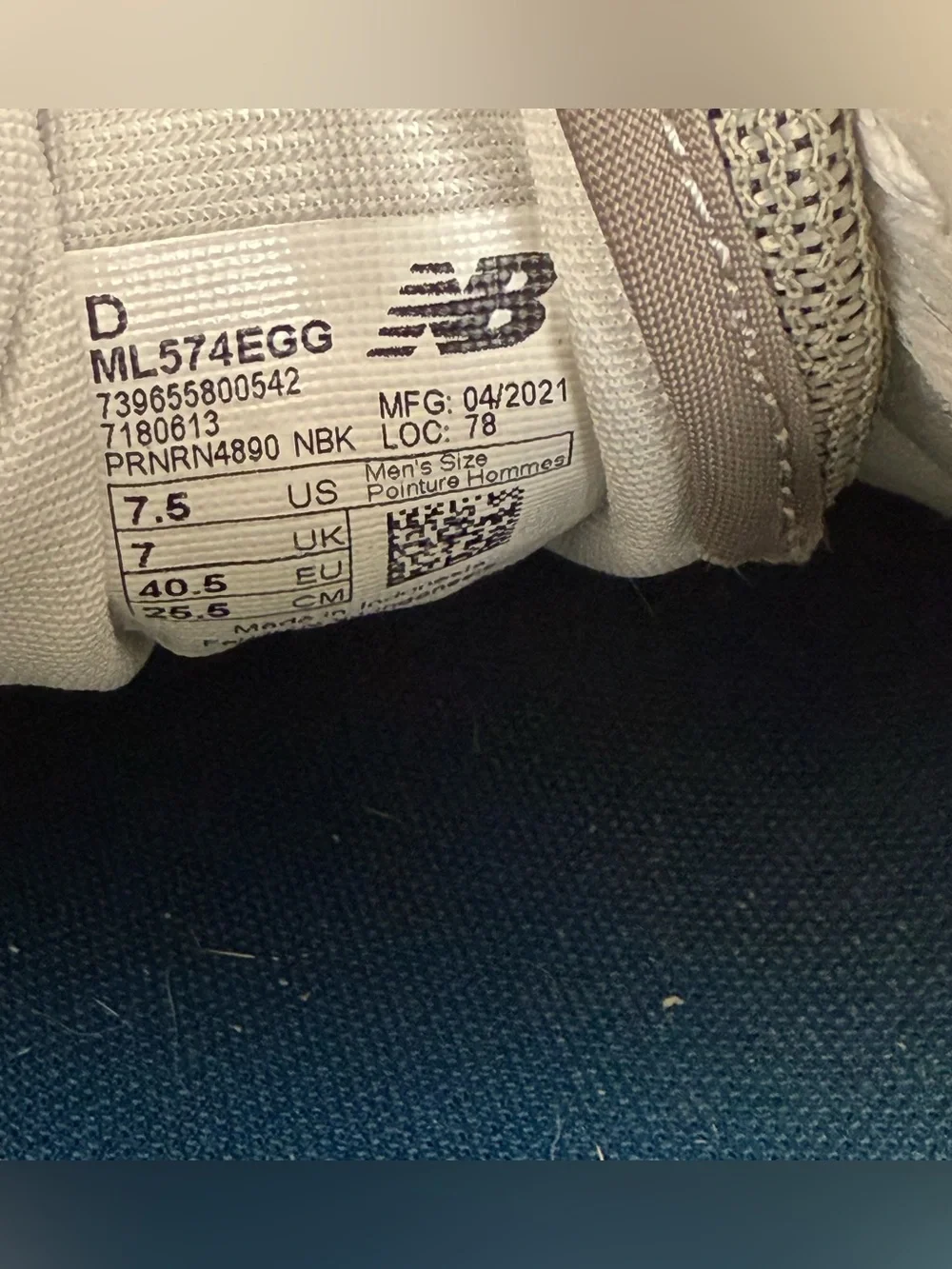 New Balance 574 Women's Sneakers in Taupe and White